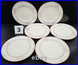 6 Noritake Magnificence 5 Pc Place Setting Vintage Floral Dining Dish Japan Lot