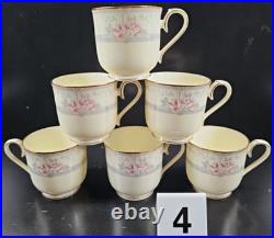 6 Noritake Magnificence 5 Pc Place Setting Vintage Floral Dining Dish Japan Lot