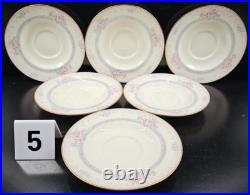 6 Noritake Magnificence 5 Pc Place Setting Vintage Floral Dining Dish Japan Lot