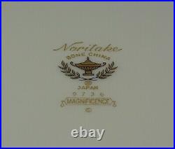 6 Noritake Magnificence Bone China Place Settings 30 Pcs. Pink Floral Minty