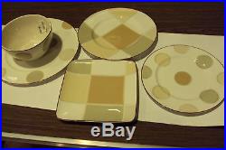 6 PCS Place Setting NORITAKE AMBIENCE MOCHA JAVA 7989 DINNER BOWL SALAD MUGN EW