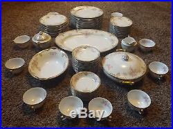 70 Pc 9-11 NORITAKE M VTG Japan Fine China Dish Set Gold Bowl Cups Platter Plate