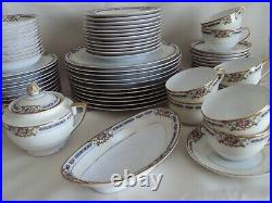 72 Pc. Antique Noritake Ybry Pattern Circa 1920's Made In Japan Vgc