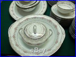 77 Piece Set Of Noritake China Glenwood Pattern 5770 Made In Japan