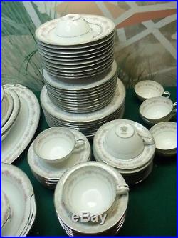 77 Piece Set Of Noritake China Glenwood Pattern 5770 Made In Japan