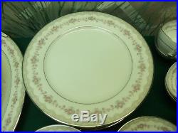 77 Piece Set Of Noritake China Glenwood Pattern 5770 Made In Japan