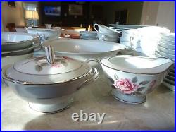 78 Pcs Noritake Arlington 12 Place settings + Serving 1950's Mint Free Ship