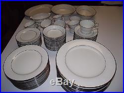 78pc Service for 12 ppl Dinner Plate China SET +4 Servng Noritake Marseille 7550