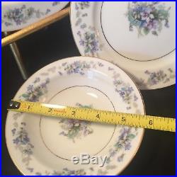 7 Piece Noritake Violette China Place Set. Excel. Free Ship! (BCD)