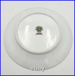 (7) Vtg Noritake China Ashley 3928 Japan Floral Handled Cream Soup Bowl & Saucer