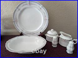7 pc Noritake ROTHSCHILD Serving Set Platter, Bowl, Sugar & Creamer, Salt/Pepper