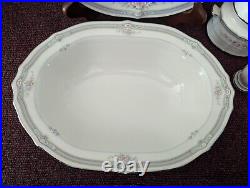 7 pc Noritake ROTHSCHILD Serving Set Platter, Bowl, Sugar & Creamer, Salt/Pepper
