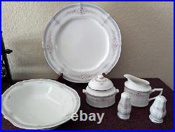 7 pc Noritake ROTHSCHILD Serving Set Platter, Bowl, Sugar & Creamer, Salt/Pepper