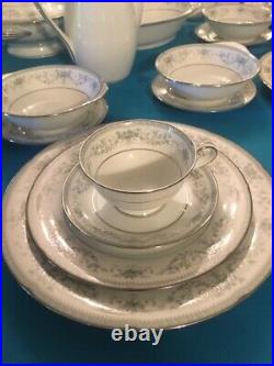82 PCS SET Made In Japan NORITAKE CHINA 6107 COLBURN With SILVER RIM