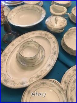 82 PCS SET Made In Japan NORITAKE CHINA 6107 COLBURN With SILVER RIM
