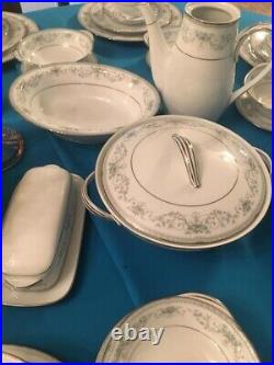 82 PCS SET Made In Japan NORITAKE CHINA 6107 COLBURN With SILVER RIM