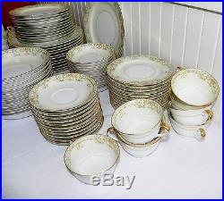 82 Pieces Noritake M Vanity Pattern China Almost 12 Place Settings 