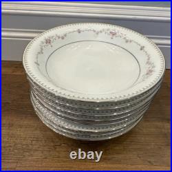 8 Noritake Fairmont Soup Cereal Bowls 7.25 China Set