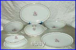 90pc Noritake China 5510 Daryl 6 Piece Place Settings +Serving Pieces