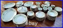 91 Piece Noritake Nippon Toki Kaisha Full Dinner Service Set for 12 Date 1947