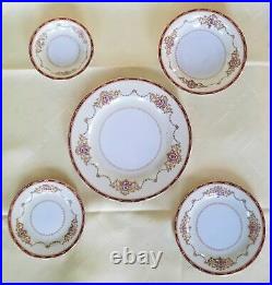 91 Piece Noritake Nippon Toki Kaisha Full Dinner Service Set for 12 Date 1947