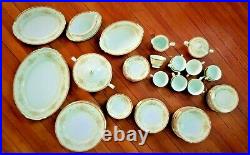 91 Piece Noritake Nippon Toki Kaisha Full Dinner Service Set for 12 Date 1947