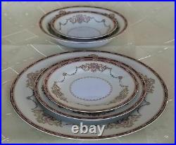 91 Piece Noritake Nippon Toki Kaisha Full Dinner Service Set for 12 Date 1947