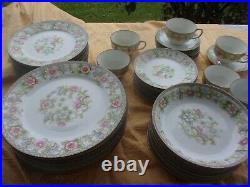 ANTIQUE NIPPON NORITAKE MORIMURA BRO. THE FLAMENGO 8 Place Settings of 6 Pieces