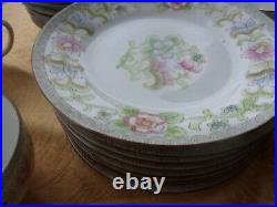 ANTIQUE NIPPON NORITAKE MORIMURA BRO. THE FLAMENGO 8 Place Settings of 6 Pieces