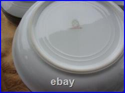 ANTIQUE NIPPON NORITAKE MORIMURA BRO. THE FLAMENGO 8 Place Settings of 6 Pieces