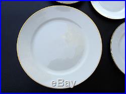 ANTIQUE NORITAKE NIPPON CHINA PURE WHITE / GOLD RIM 20 PIECE SET Dinner for 4
