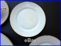 ANTIQUE NORITAKE NIPPON CHINA PURE WHITE / GOLD RIM 20 PIECE SET Dinner for 4
