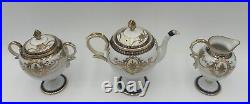 Antique 1920's Art Deco NORITAKE/MORIMURA 3-Piece Tea Set/Creamer/Sugar