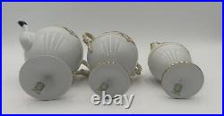 Antique 1920's Art Deco NORITAKE/MORIMURA 3-Piece Tea Set/Creamer/Sugar