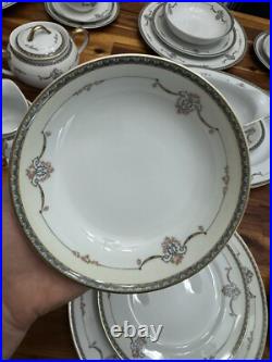 Antique 42pcs Noritake LAUREATE #61235, 1920s China Set, Made In Japan, EUC