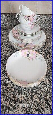 Antique Azalea by Noritake 8 Piece 4 Place Setting ca 1920