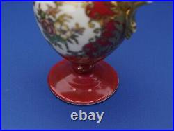 Antique Noritake Hand Painted Red and Gold Pedestal Tea Set