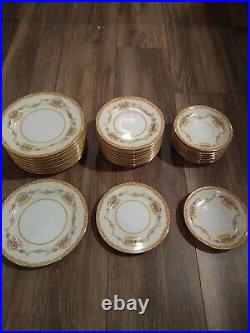 Antique Noritake MIRABELLE China #3843 Morimoto Japan Porcelain Set of 40