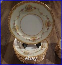 Antique Noritake MIRABELLE China #3843 Morimoto Japan Porcelain Set of 40