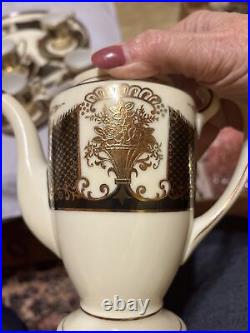 Art Deco Noritake China Vintage Coffee Tea Set Demitasse Cup Saucer Gilded 18pc