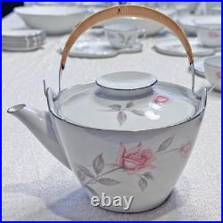Beautiful Noritake Snack Plates With Cups & Teaset -6 Set. Made In JAPAN