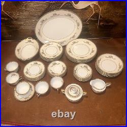 Beautiful Rare Noritake China N4353 46 Piece Minor scuffs in glaze 100 years old
