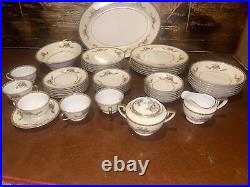 Beautiful Rare Noritake China N4353 46 Piece Minor scuffs in glaze 100 years old