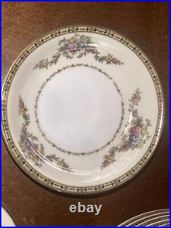 Beautiful Rare Noritake China N4353 46 Piece Minor scuffs in glaze 100 years old