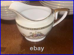 Beautiful Rare Noritake China N4353 46 Piece Minor scuffs in glaze 100 years old
