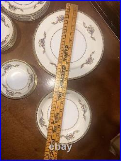 Beautiful Rare Noritake China N4353 46 Piece Minor scuffs in glaze 100 years old