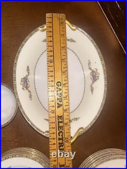 Beautiful Rare Noritake China N4353 46 Piece Minor scuffs in glaze 100 years old