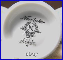 CSNoritake Flourish 12 Piece Cup & Saucer Set with Creamer #2608