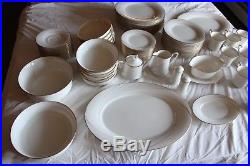 Complete 80pc Noritake #7739 Golden Tide 12 Place Setting China Dinnerware