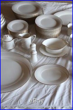 Complete 80pc Noritake #7739 Golden Tide 12 Place Setting China Dinnerware